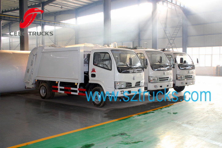 4CBM Garbage compactor truck