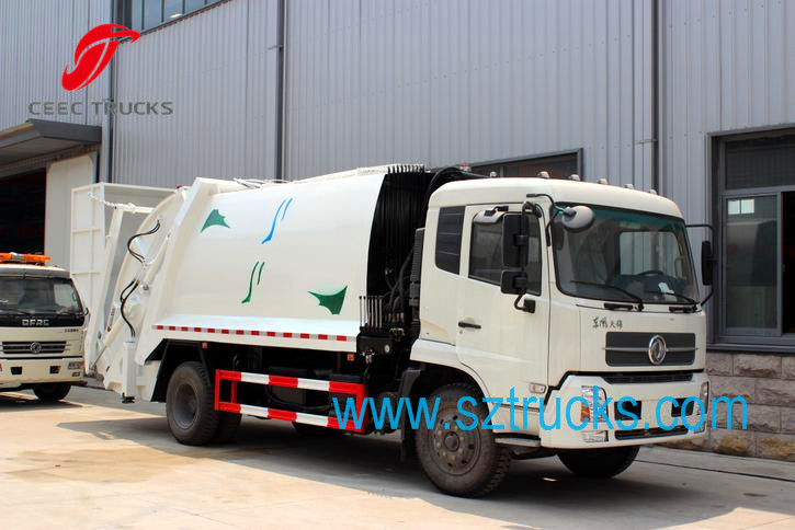 15CBM Garbage compactor truck with hopper