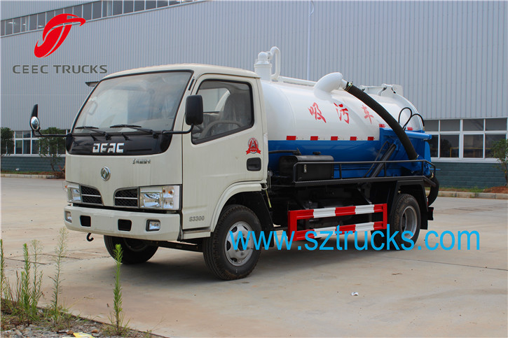 4CBM vacuum sewage suction truck