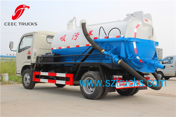 4CBM vacuum sewage suction truck