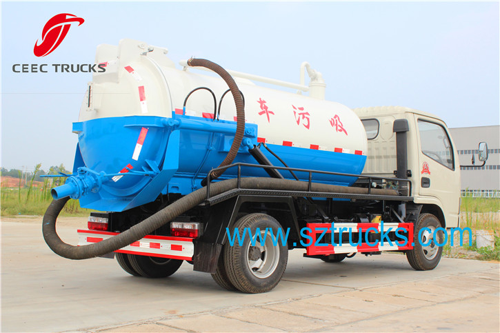 4CBM vacuum sewage suction truck