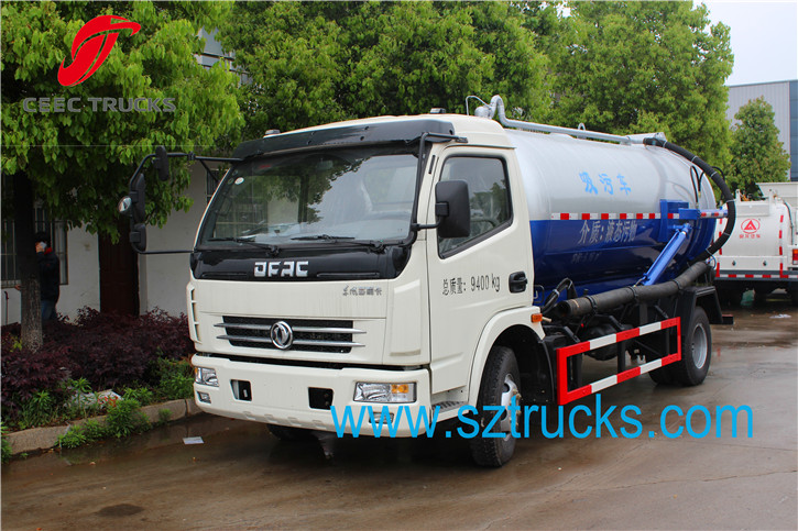 5-6CBM vacuum sewage suction truck
