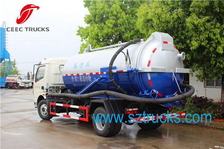 5-6CBM vacuum sewage suction truck 