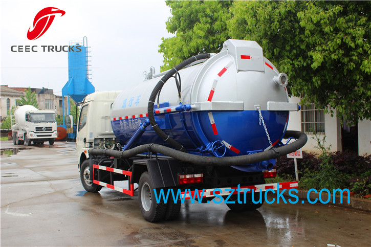 5-6CBM vacuum sewage suction truck 