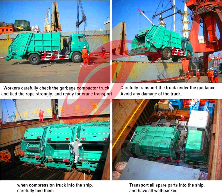 CEEC garbage compactor truck for shipment CEEC garbage compactor truck for shipment