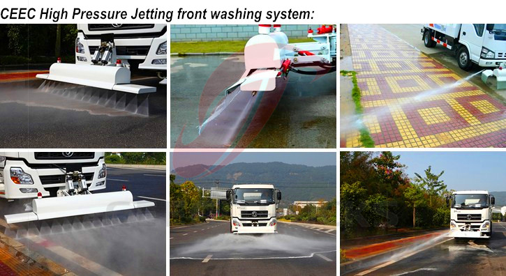 CEEC high pressure jetting front washing system
