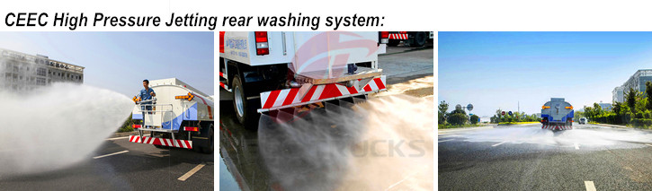 CEEC high pressure jetting rear washing system