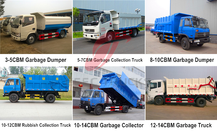 garbage collection trucks