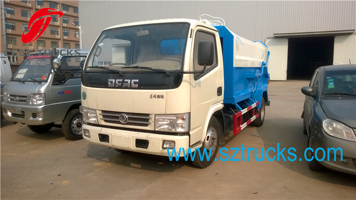 4-6CBM self loading garbage truck