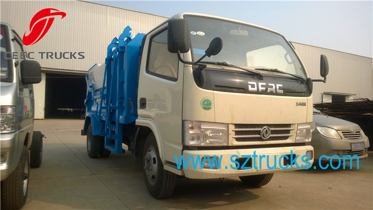 4-6CBM self loading garbage truck