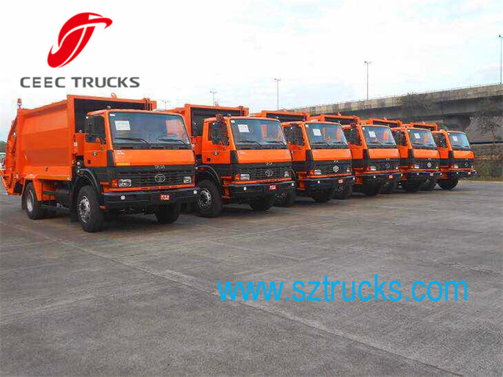 CEEC garbage compactor trucks for shipment