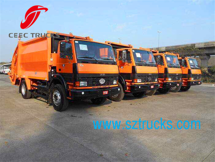 CEEC garbage compactor trucks for shipment