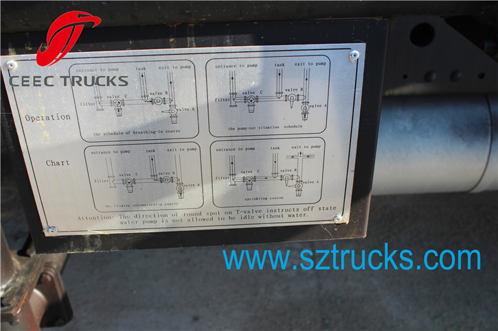 12CBM Water Sprinkler Truck