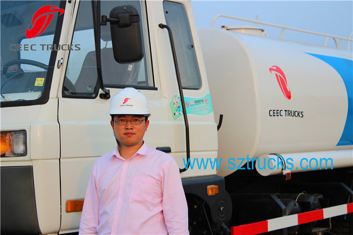 12CBM water tanker truck export to Ethiopia