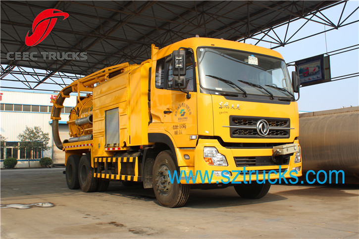 7+5CBM Combined Suction Jetting Truck