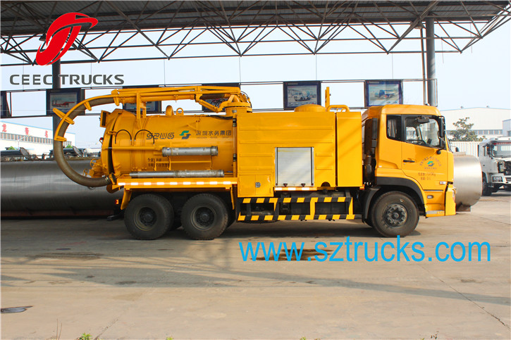7+5CBM Combined Suction Jetting Truck