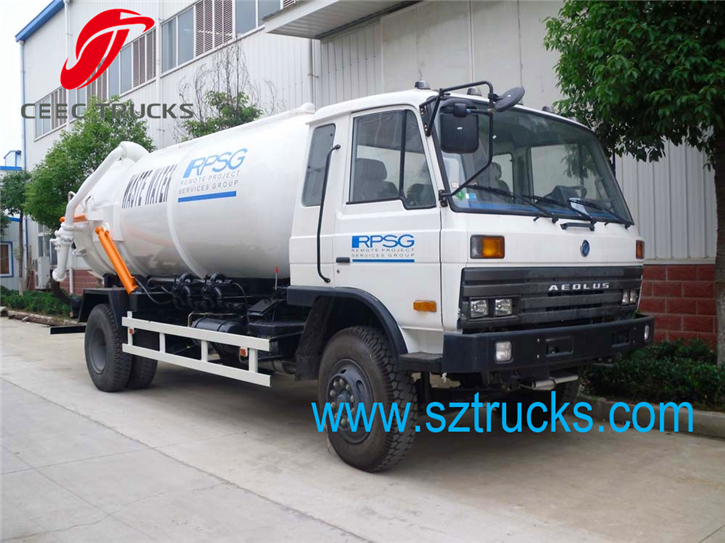 high quality DFAC 9cbm vacuum sewage suction truck