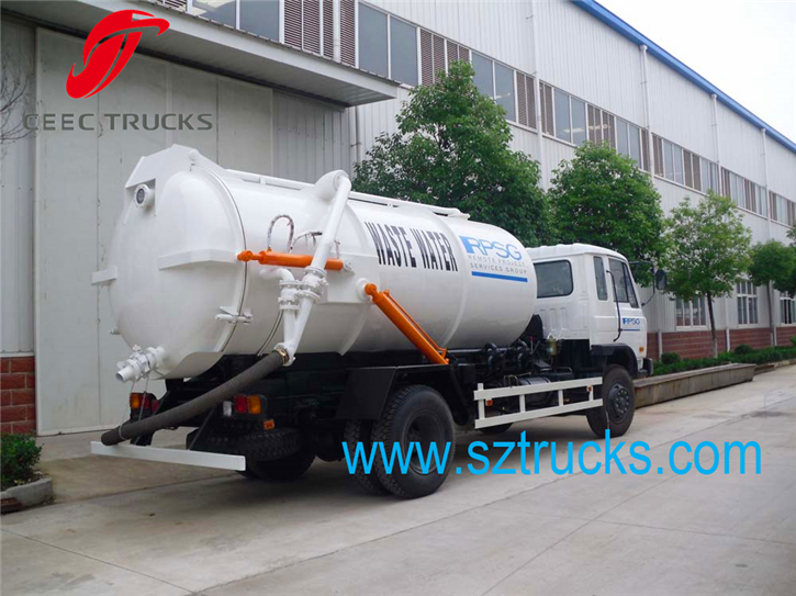 high quality DFAC 9cbm vacuum sewage suction truck