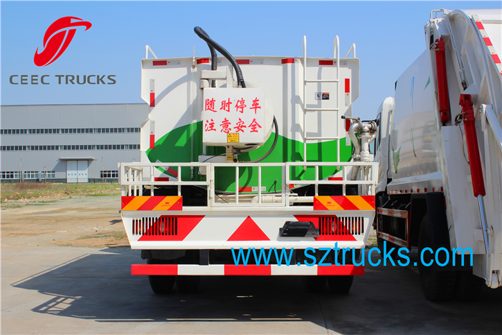 7CBM high pressure jetting truck for city sanitation