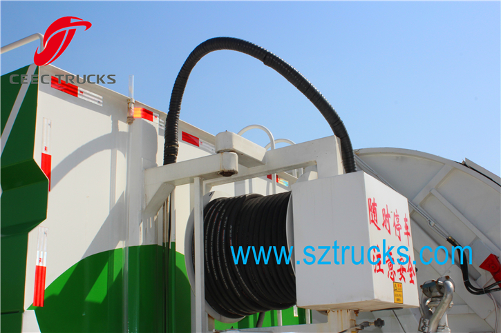 7CBM high pressure jetting truck for city sanitation