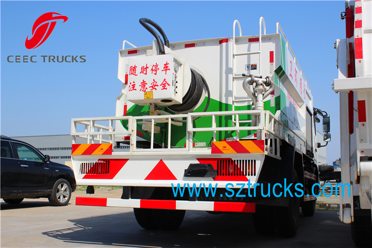 7CBM high pressure jetting truck for city sanitation