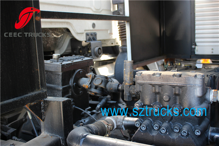 7CBM high pressure jetting truck for city sanitation