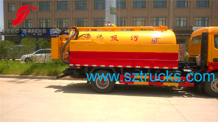 high pressure jetting vacuum suction truck