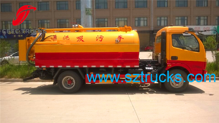high pressure jetting vacuum suction truck