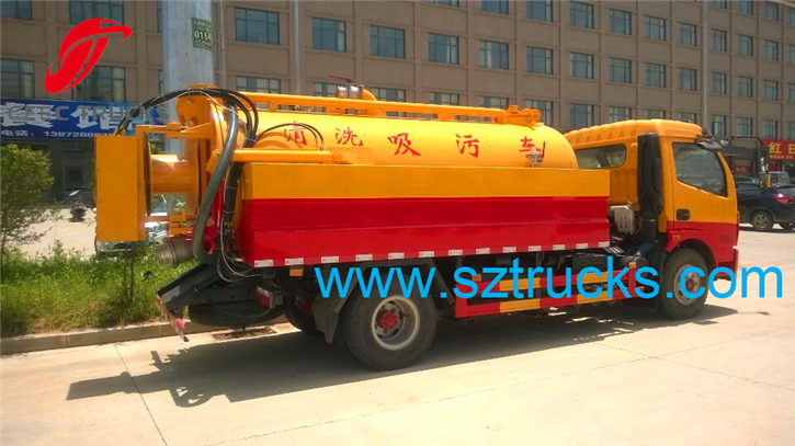 high pressure jetting vacuum suction truck