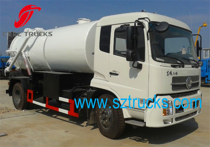 Best combined jetting vacuum suction tanker truck with high performance hot sale