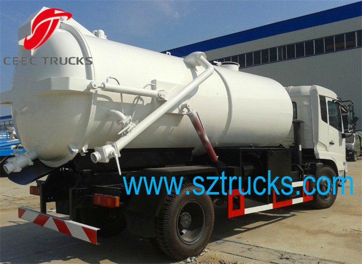 Best combined jetting vacuum suction tanker truck with high performance hot sale