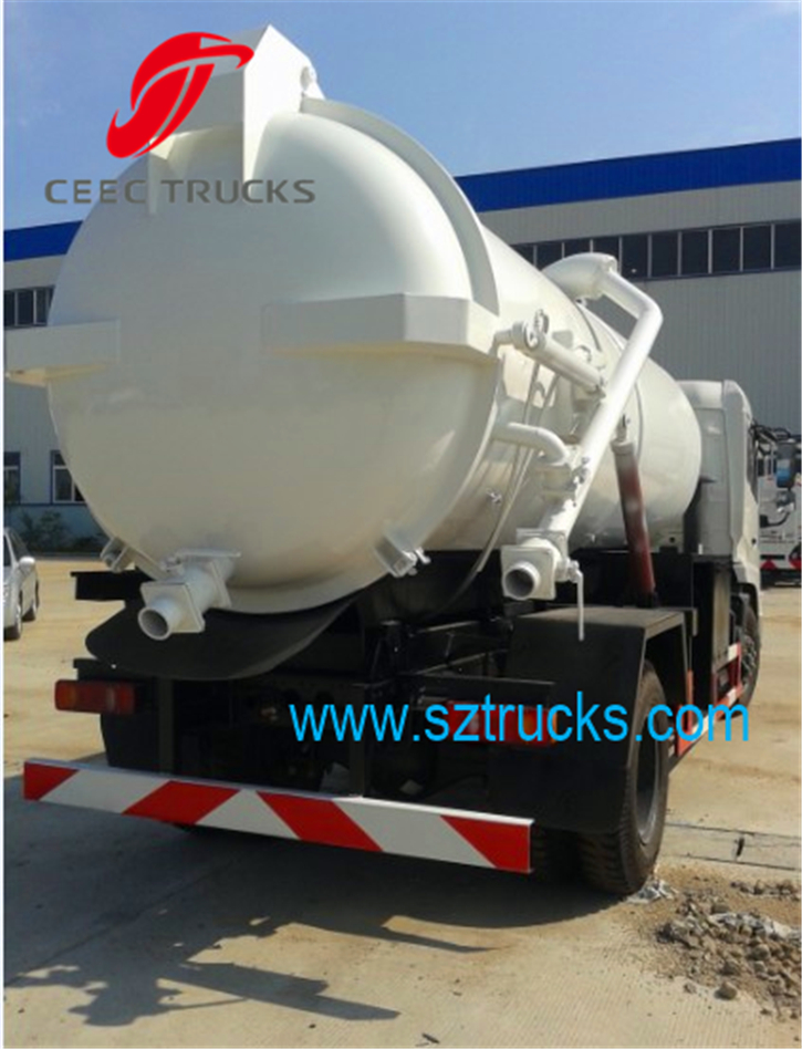 Best combined jetting vacuum suction tanker truck with high performance hot sale