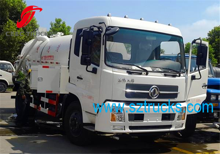 Used DFAC combined sewage suction jetting truck