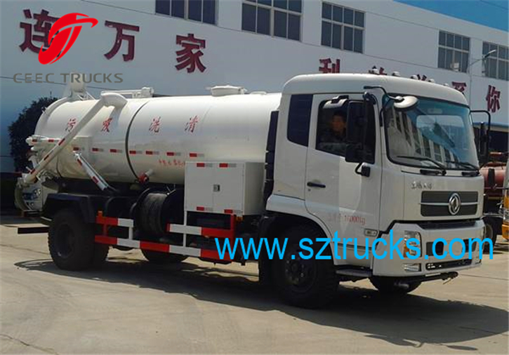 Used DFAC combined sewage suction jetting truck