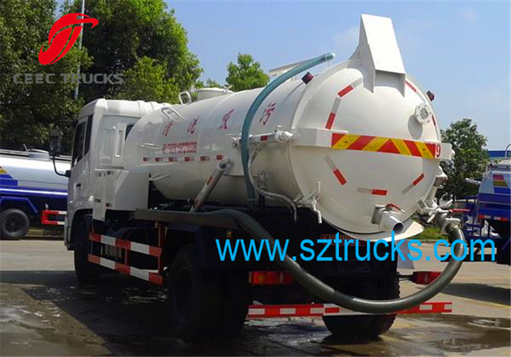 Used DFAC combined sewage suction jetting truck