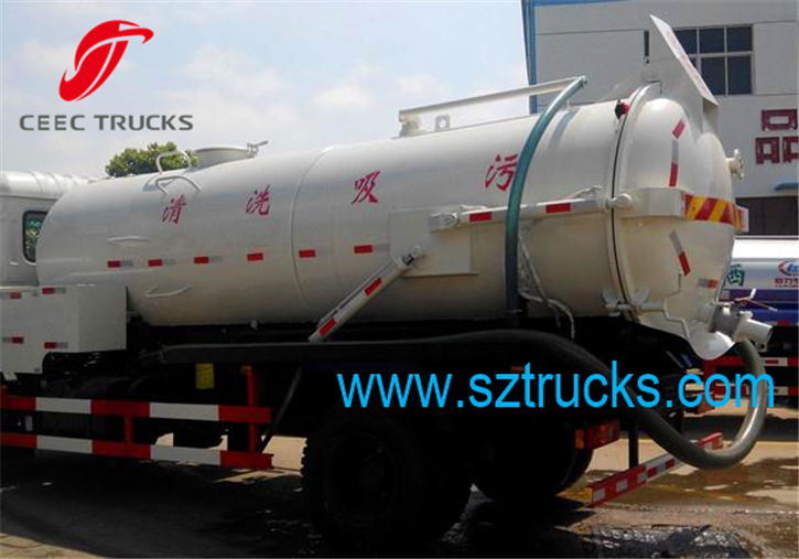Used DFAC combined sewage suction jetting truck