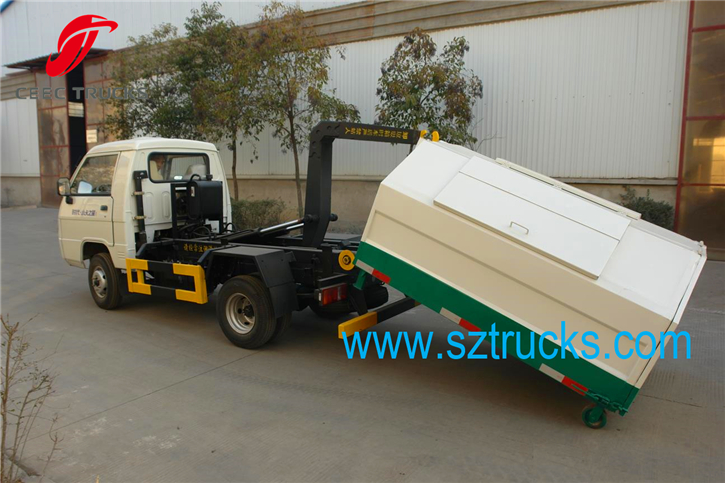 1.5Ton FOTON Mini hook lift garbage trucks