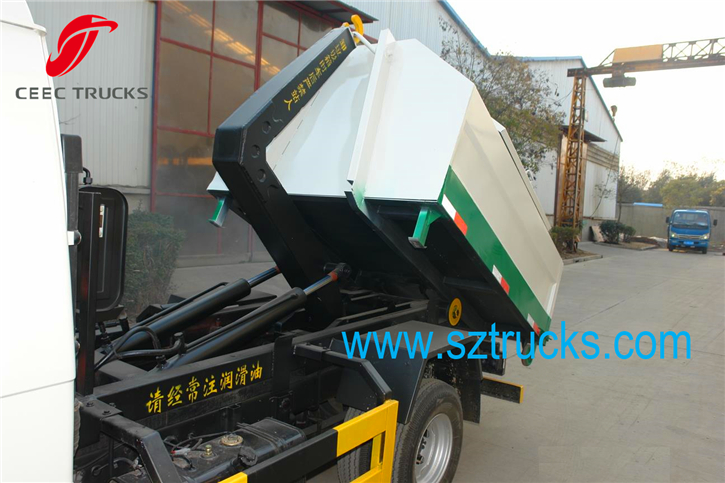 1.5Ton FOTON Mini hook lift garbage trucks