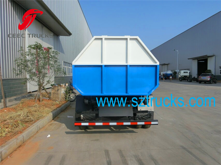 DFAC 4CBM hook lift gabrage trucks movable sanitation equipment
