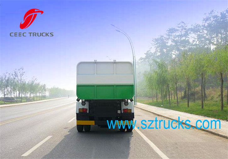DongFeng heavy-duty 8CBM hook lift garbage trucks for city sanitation