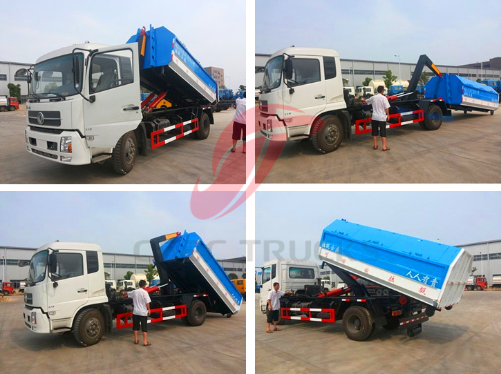 Hot sale DongFeng hook lift truck with capacity 8000Liters Hot sale DongFeng hook lift truck with capacity 8000Liters