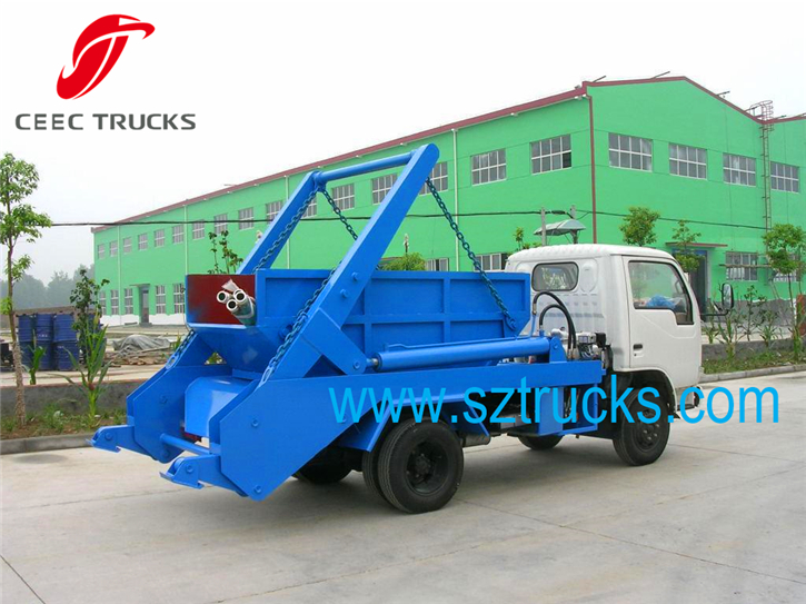 DFAC 4CBM mini garbage bin lifting trucks with different type bins for sale