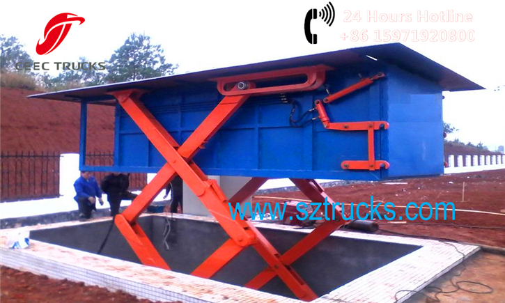 Side lift type underground garbage compression stations for sale