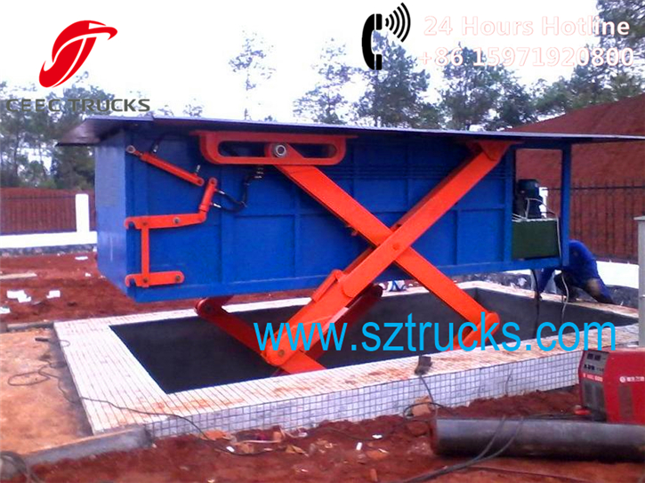 Side lift type underground garbage compression stations for sale