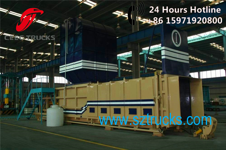 Horizontal Level Preloaded Garbage Transfer Stations Factory sale