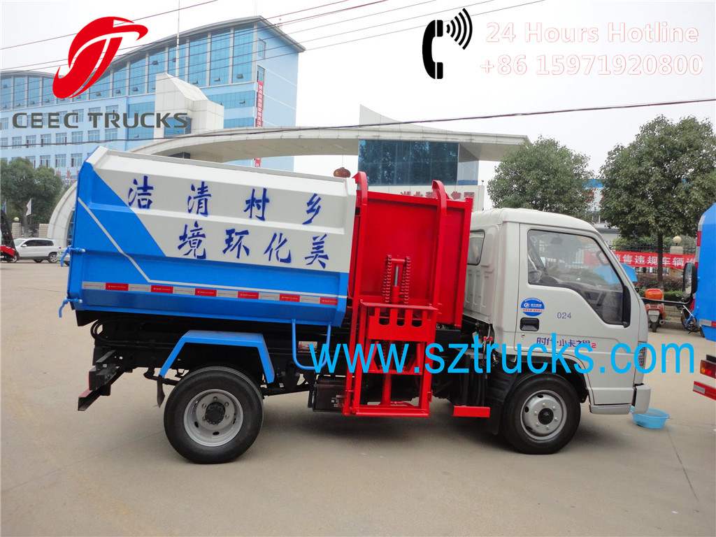 Best 2015 newly produced 2Tons mini side loader garbage trucks