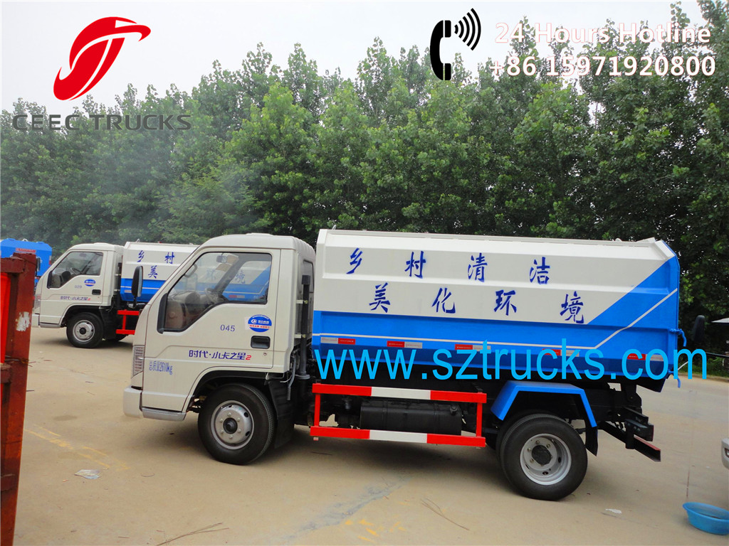 Best 2015 newly produced 2Tons mini side loader garbage trucks