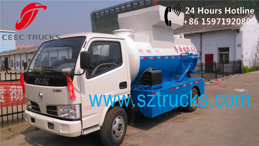 Reliable quality 5-6CBM kitchen gabrage collection trucks