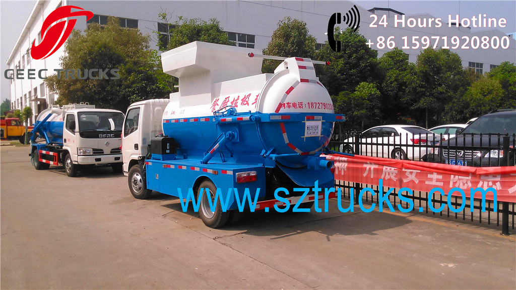 Reliable quality 5-6CBM kitchen gabrage collection trucks