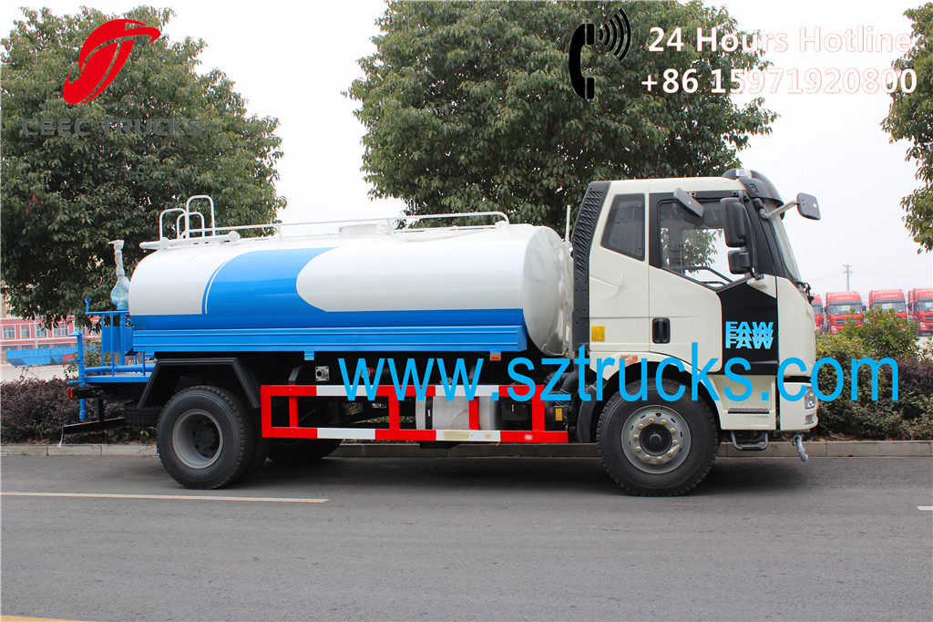 FAW 10tons water tanker trucks